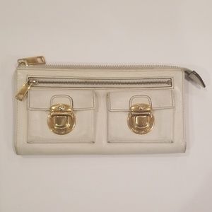 Marc Jacobs Leather Wallet (Bone/Cream Color)